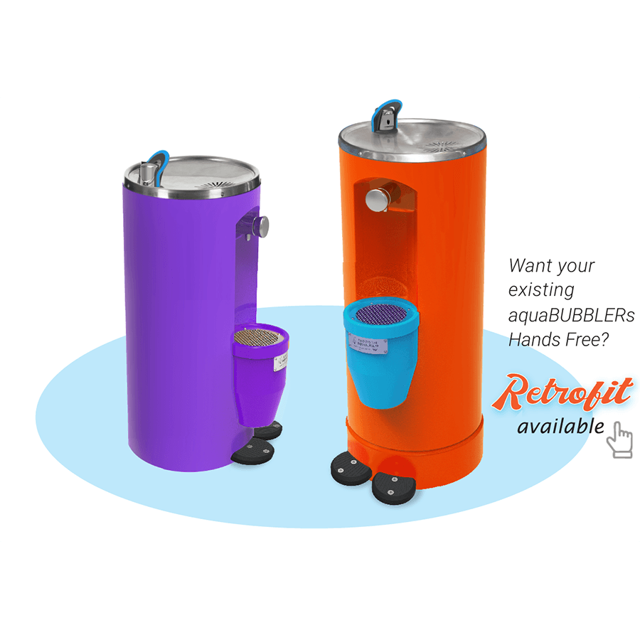 Classic AquaBubbler Pedal Operated Drinking Tap.