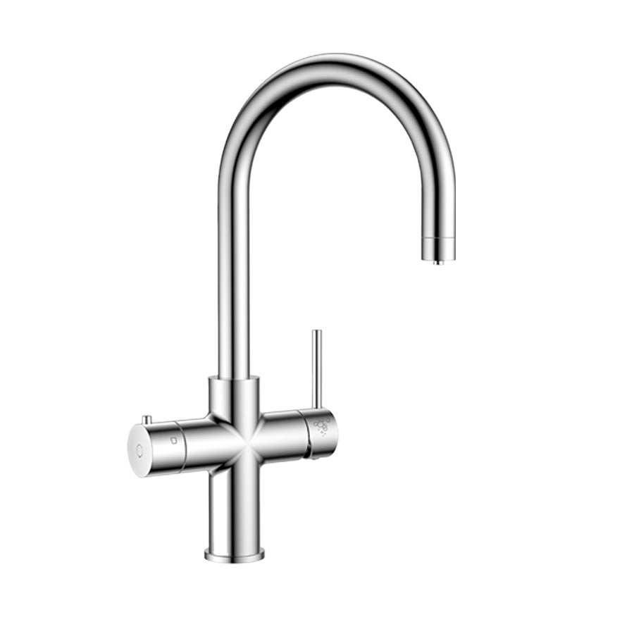 Aqua Boiler Curved Spout Tap - 4 Way, Boiling + Ambient + Hot & Cold
