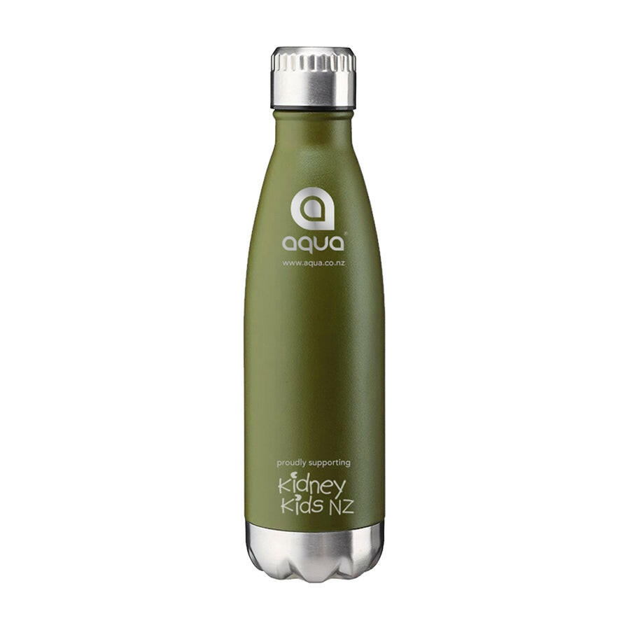 Aqua Stainless Steel Drink Bottle Hot & Cold - 500ML.