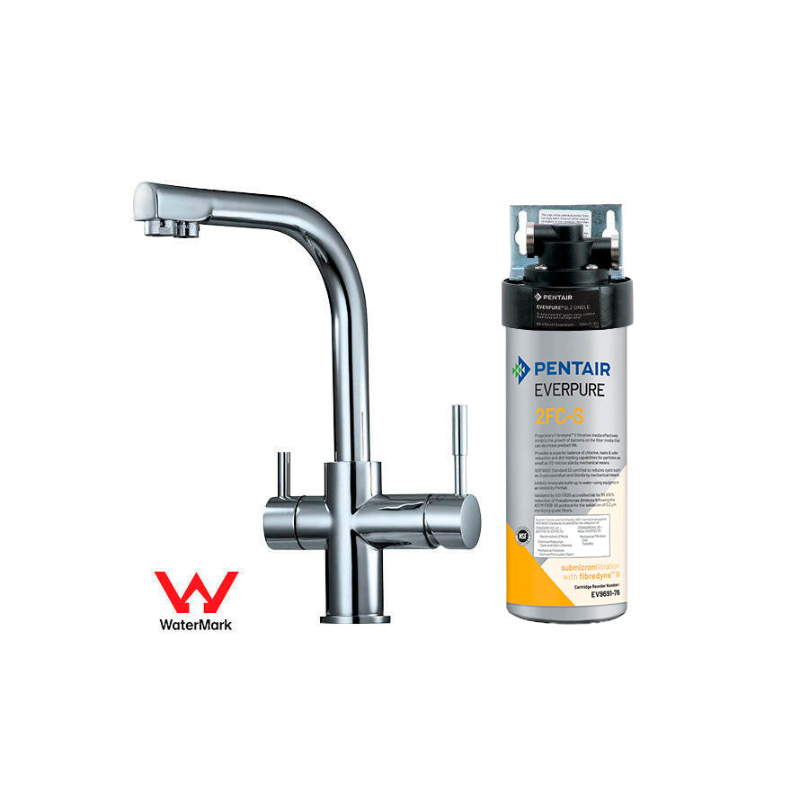 Under Bench Everpure Filter System with Mixer - Commercial Grade