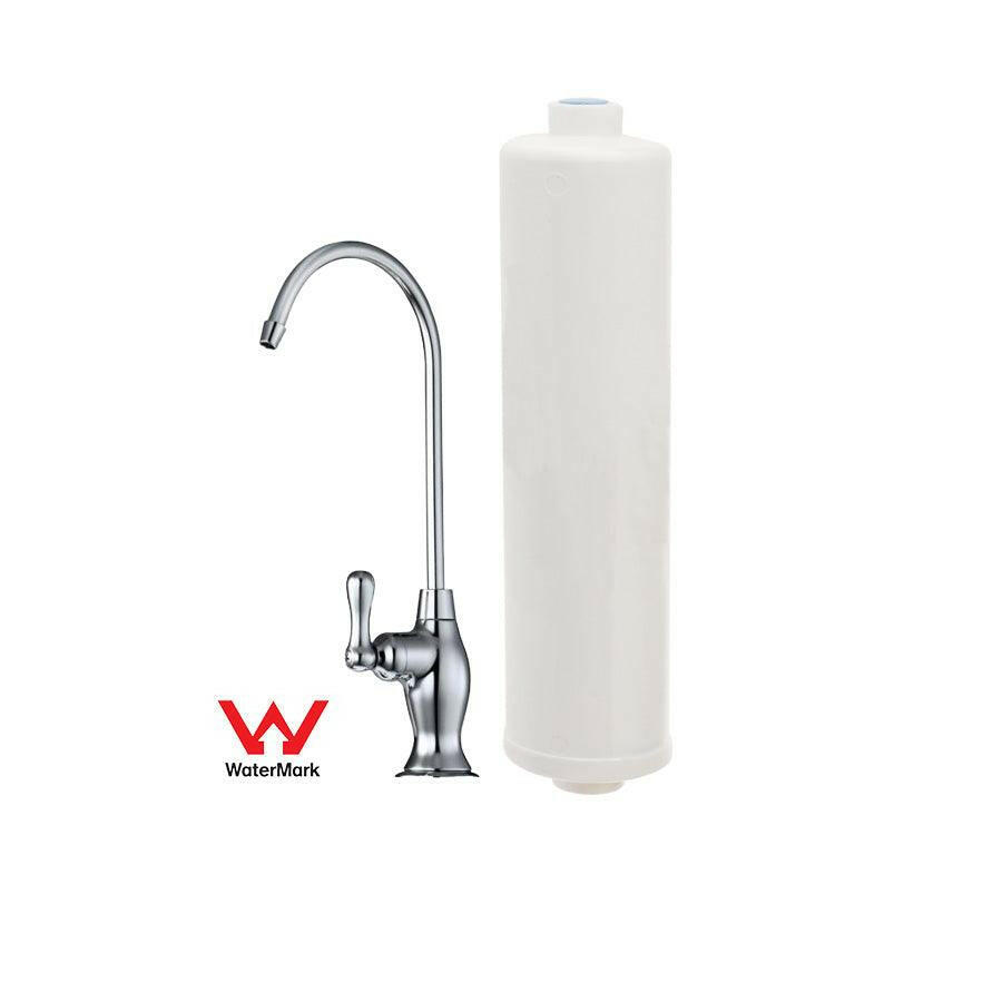 Under Bench KDF Water Filter System with Tap - Mains Water.