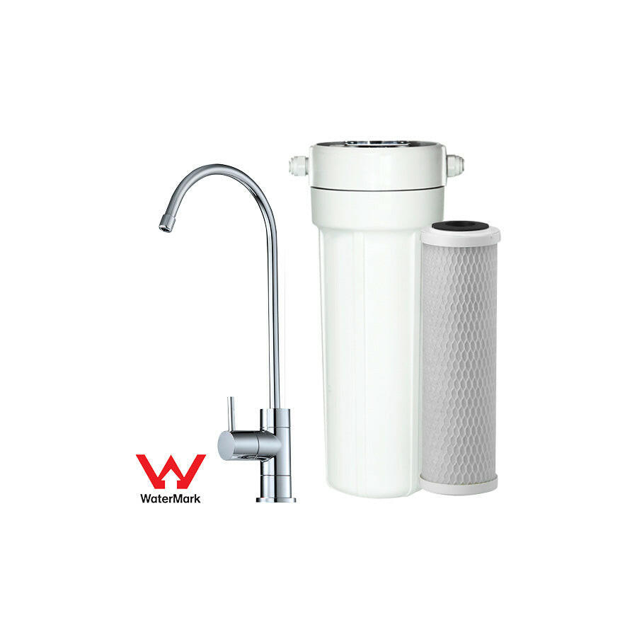 Under Bench KDF/GAC Inline Filter System and Tap - Mains Water.