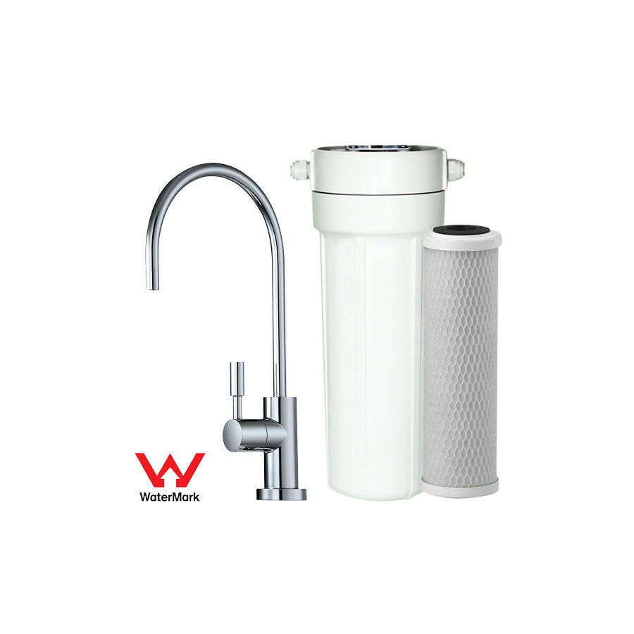 Under Bench KDF/GAC Inline Filter System and Tap - Mains Water.