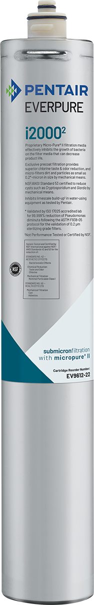Everpure Submicron Filtration with Micro-Pure II Cartridge.
