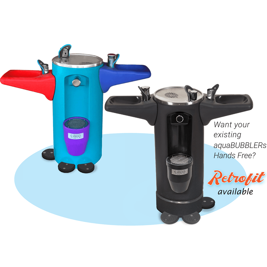 Universal 2 AquaBubbler Pedal Operated Drinking Tap.