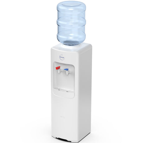 Waterworks “Classic” Freestanding Bottle Water Cooler Off White - Hot and Cold