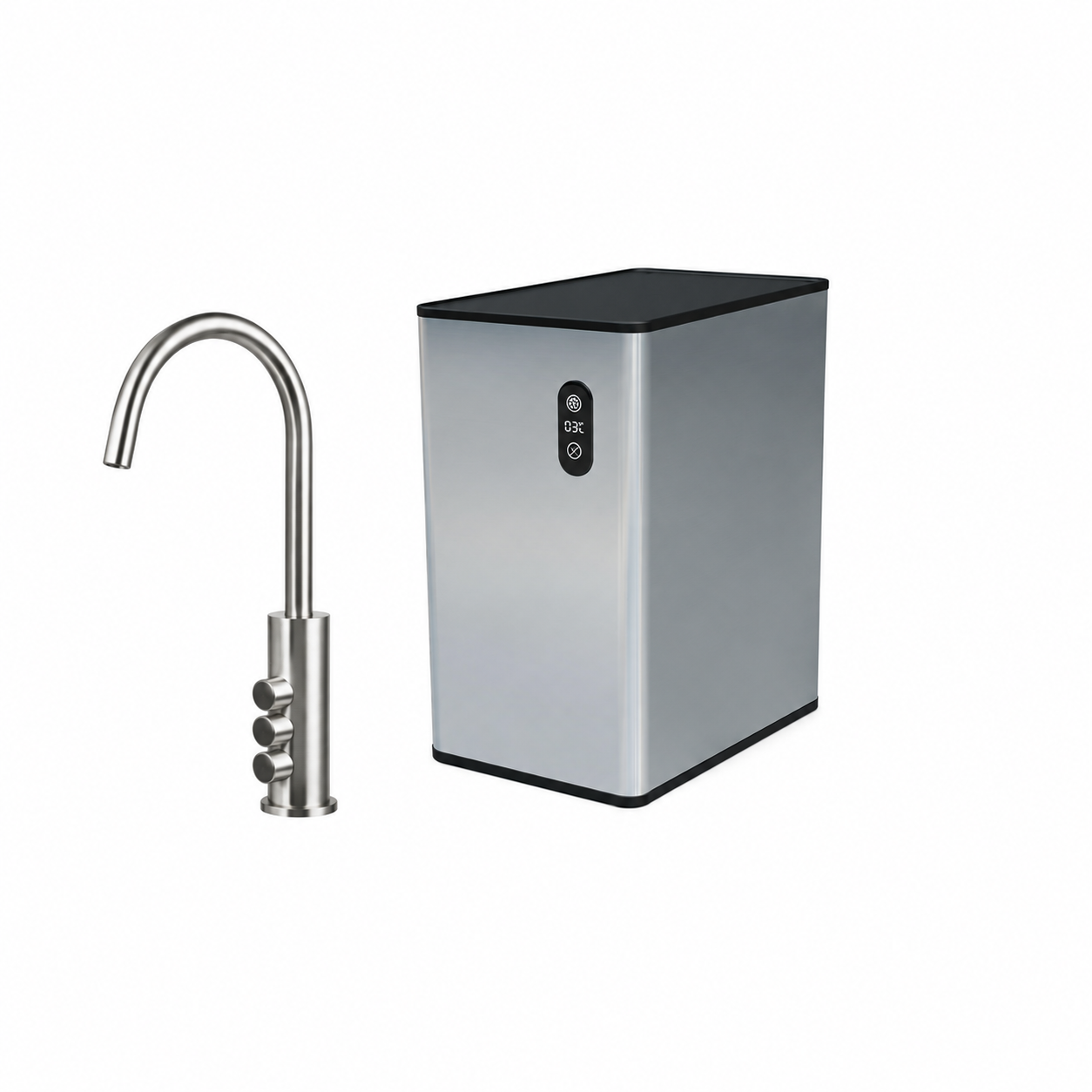 Aqua Sparkling System - 3 in 1 Tap (Chrome) Sparkling / Chilled / Ambient  Includes Filter & CO2 Installation Kit