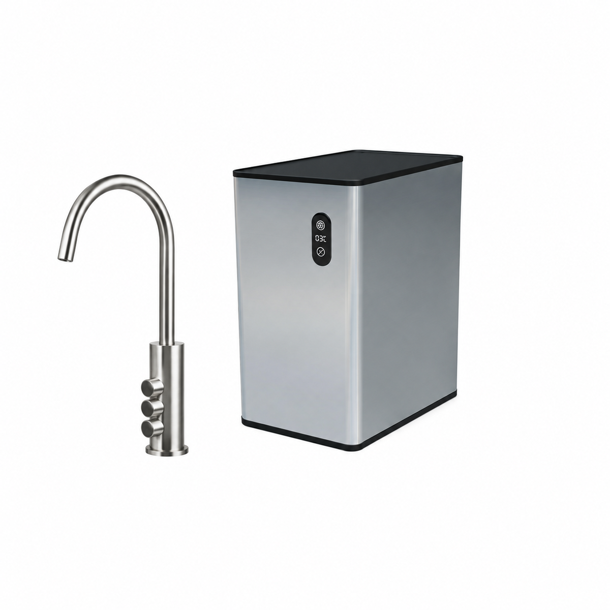 Aqua Sparkling System - 3 in 1 Tap (Chrome) Sparkling / Chilled / Ambient  Includes Filter & CO2 Installation Kit