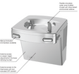 Oasis VersaCooler Vandal Resistant Wall-Mounted Drinking Fountain..
