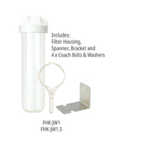 Filter Housing Kit "Jumbo" 1.5" FPTw/PR with Spanner & Bracket.
