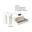 Filter Housing Kit Twin "Big" 1" FPTw/PR with Spanner & Bracket.