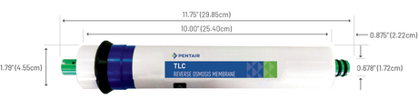 Reverse Osmosis Membrane, 50 GPD TFC NSF (189 Litres Per Day).