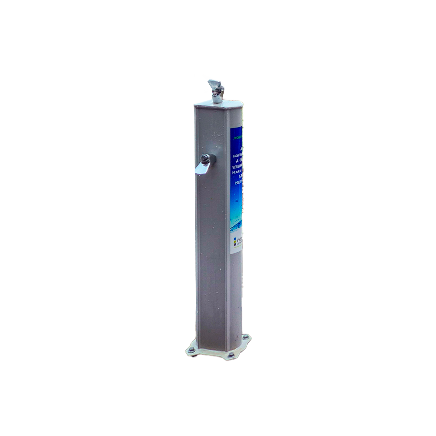 Hydrate Outdoor Slimline Drinking Fountain with Bubbler and Bottle Filler