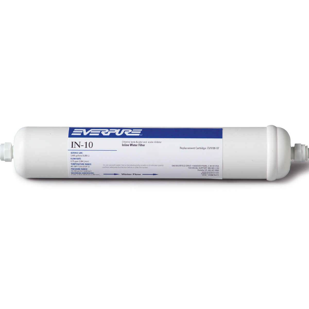 EVERPURE® IN-10 In-Line Filter with Scale Inhibitor - Threaded | High ...