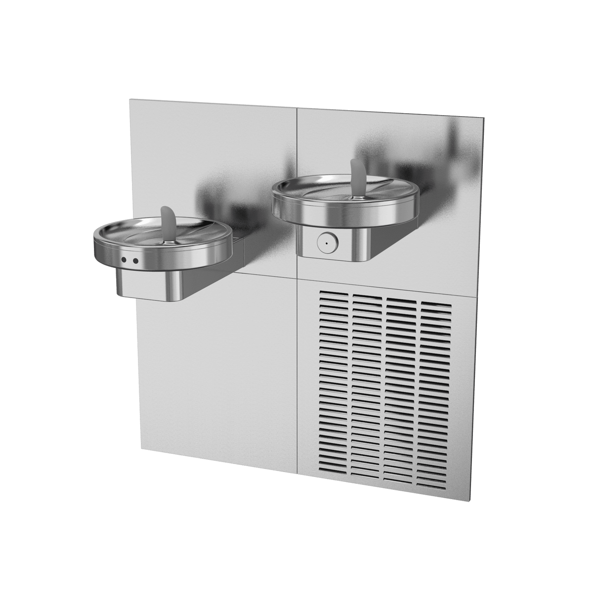 Oasis AquaPointe + Radii Touch-Free Modular In-Wall Drinking Fountain.