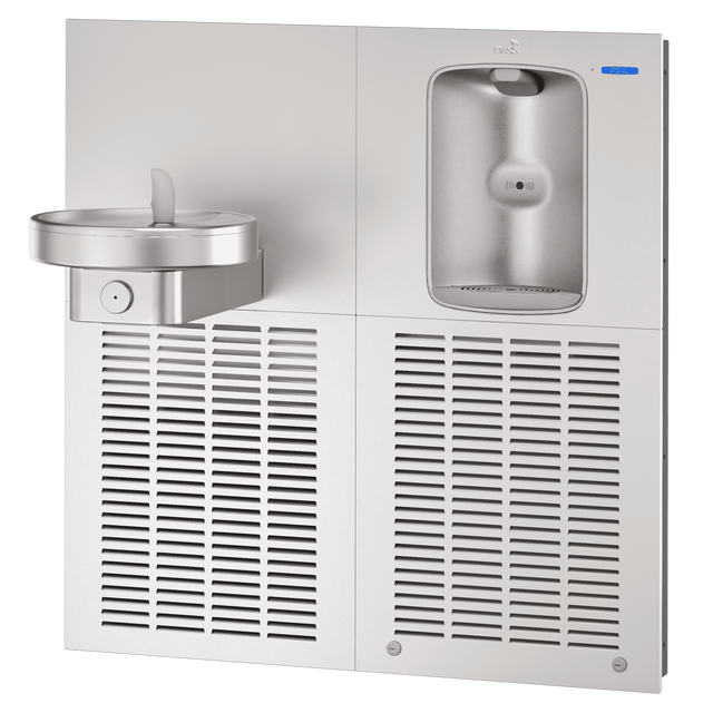 Oasis AquaPointe + Radii Combo In-A-Wall Recessed Contactless Bottle Filler.