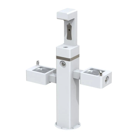 Oasis Outdoor Dual +2 Manual, Non-Refrigerated Hydration Station Combo