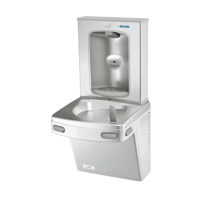Oasis Bottle Filler with Drinking Fountain Combo, Contactless and Mechanical.