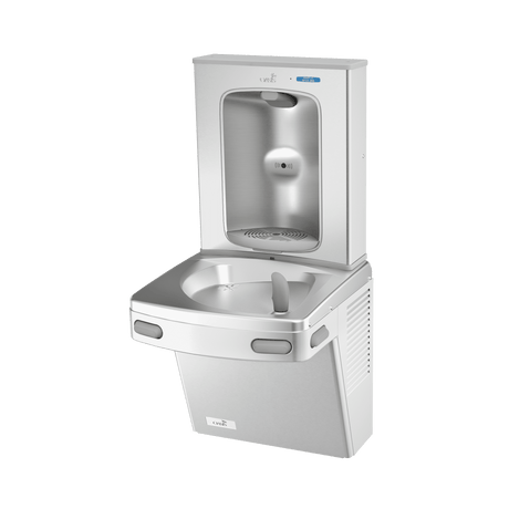 Oasis Bottle Filler with Drinking Fountain Combo, Contactless and Mechanical.