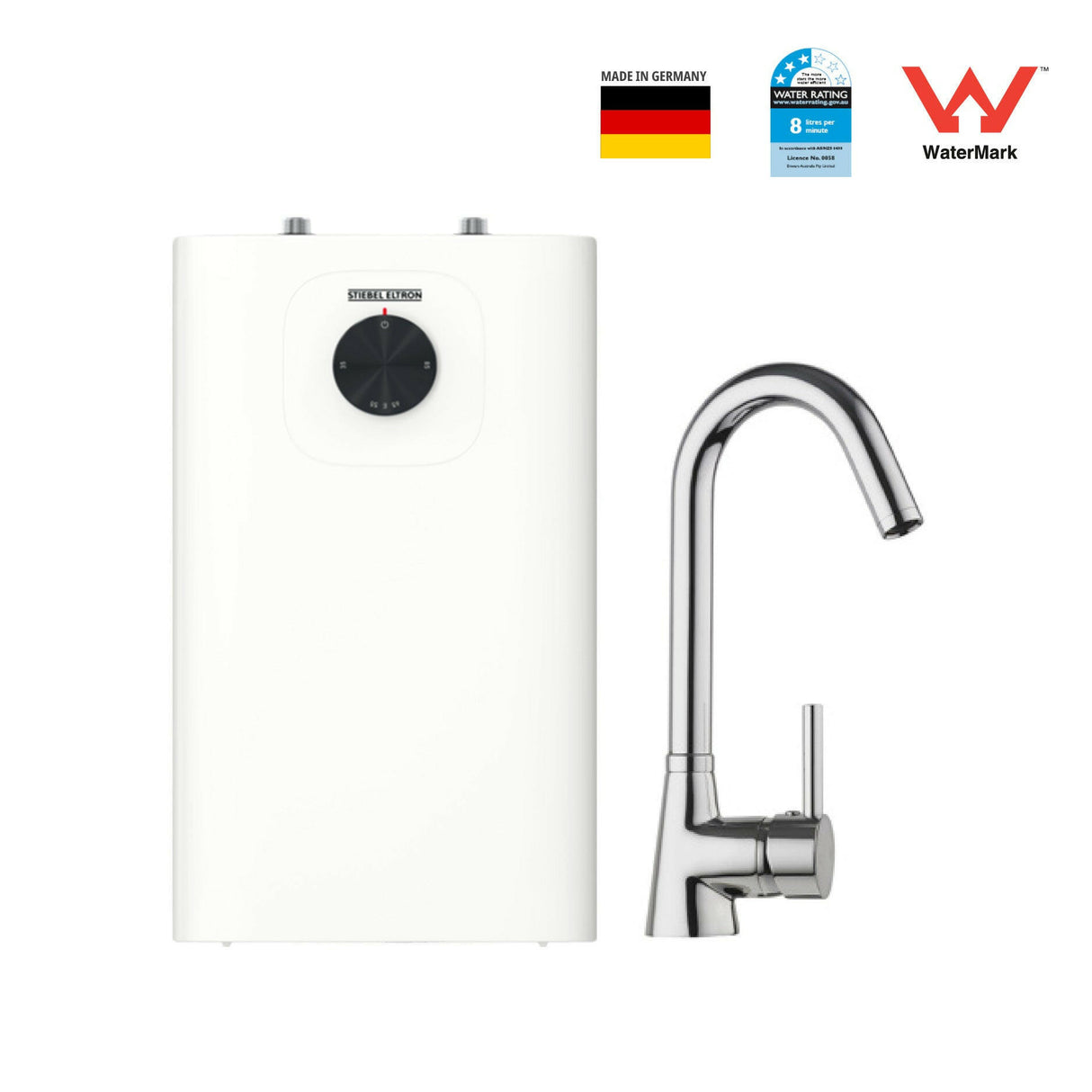 SNU Plus Open Vented Compact Storage Water Heaters & Taps.