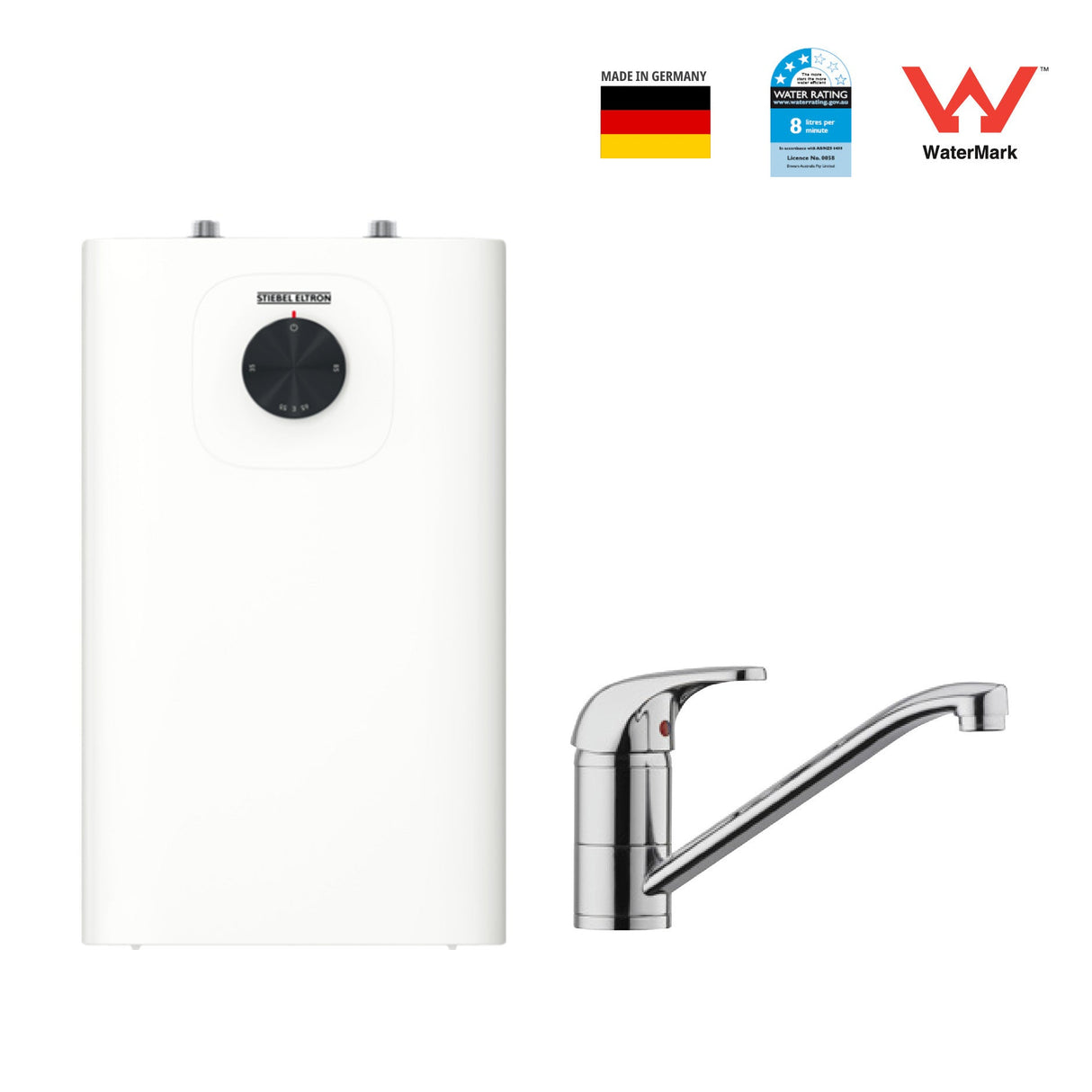 SNU Plus Open Vented Compact Storage Water Heaters & Taps.