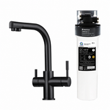 Under Bench High-Flow Filter System with Mixer Sprayer Tap
