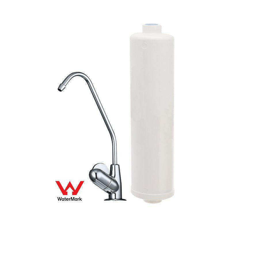 Under Bench KDF Water Filter System with Tap - Mains Water.
