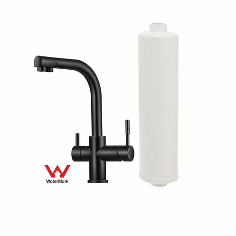 Under Bench KDF Water Filter System with Tri Flo Mixer Sprayer - Mains Water