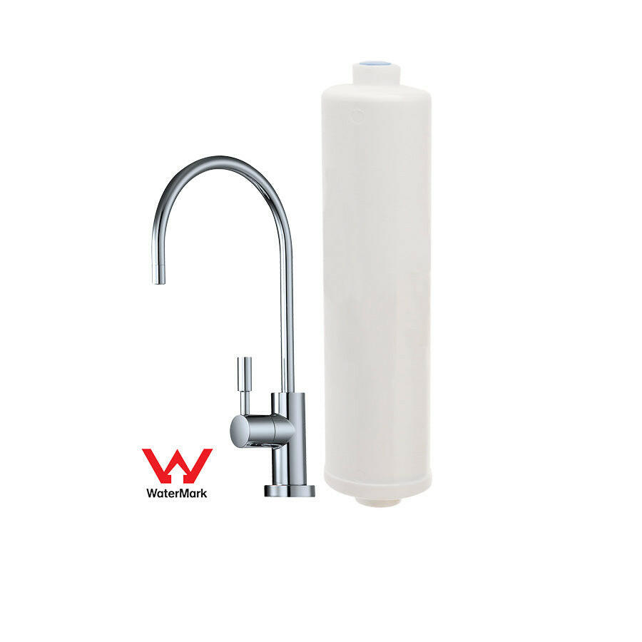 Under Bench KDF Water Filter System with Tap - Mains Water.