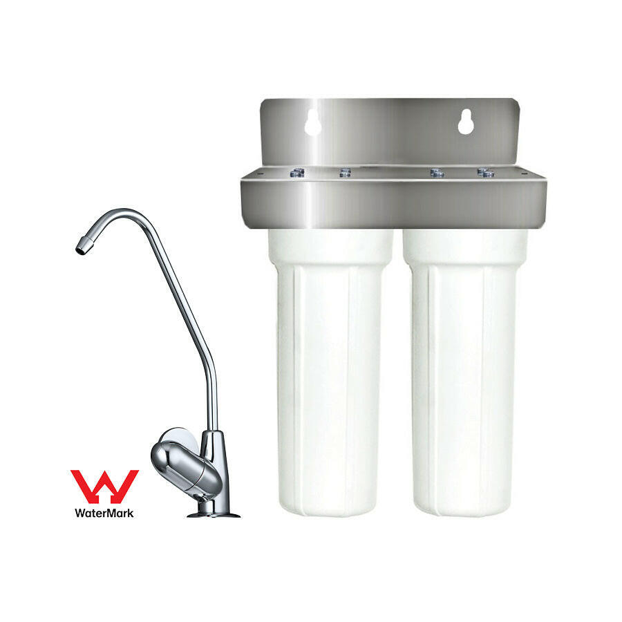 Under Bench "Twin" Water Filter System with Tap.