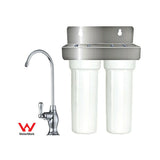 Under Bench "Twin" Water Filter System with Tap.