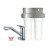 Under Bench "Twin" Water Filter System with Mixer.