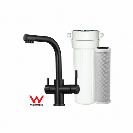 Under Bench Water Filter System with PLV & Tri Flow "Executive/Sprayer" Mixer (CBS-05)