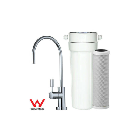 Under Bench KDF/GAC Inline Filter System and Tap - Mains Water.