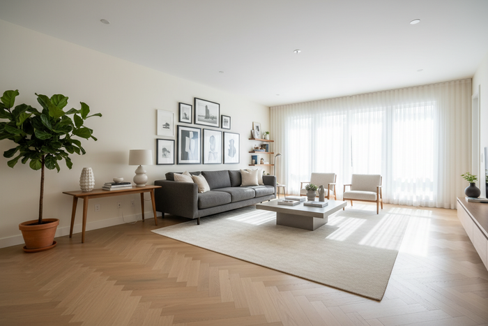 Say goodbye to bulky radiators. Underfloor heating frees up wall space, giving you more flexibility for furniture and interior design.