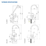 Under Bench "Twin" Water Filter System with Tap.