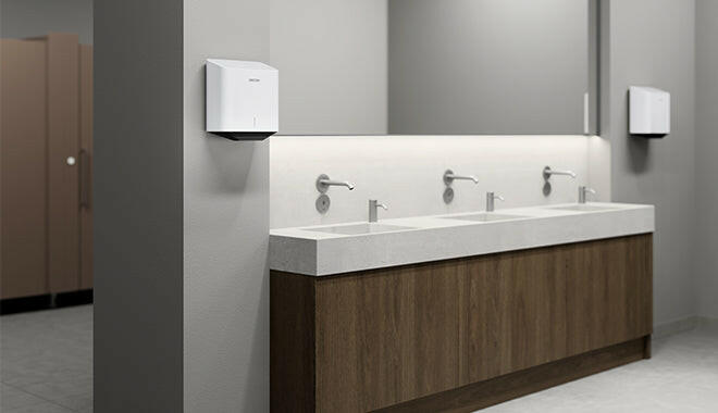 Stiebel Eltron Ultronic Hand Dryer.